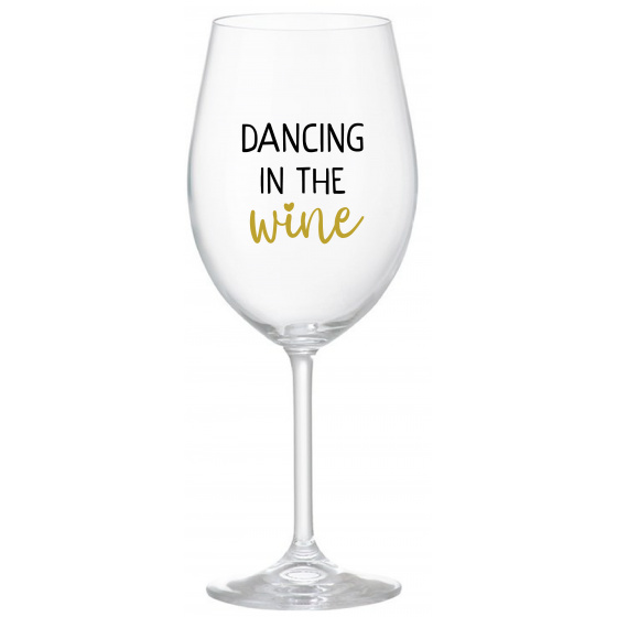DANCING IN THE WINE - priehľadný pohár na víno 350 ml