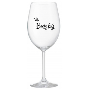 PÁN BOŽSKÝ - priehľadný pohár na víno 350 ml
