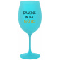 DANCING IN THE WINE - tyrkysový pohár na víno 350 ml