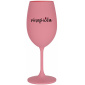 VÍNOPIČKA - ružový pohár na víno 350 ml