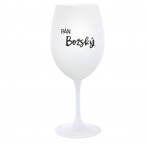 PÁN BOŽSKÝ - biely pohár na víno 350 ml