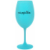 VÍNOPIČKA - tyrkysový pohár na víno 350 ml