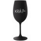 KRÁSNA KRÁĽOVNÁ KRÁSY - čierny pohár na víno 350 ml