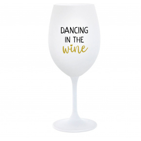 DANCING IN THE WINE - biely pohár na víno 350 ml