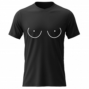 Pánské bavlněné tričko s potiskem - PRSA (MALÁ) - černé