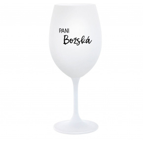 PANI BOŽSKÁ - biely pohár na víno 350 ml