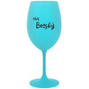 PÁN BOŽSKÝ - tyrkysový pohár na víno 350 ml