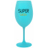 SUPER TÁTA - tyrkysový pohár na víno 350 ml