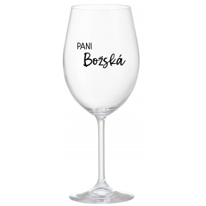 PANI BOŽSKÁ - priehľadný pohár na víno 350 ml