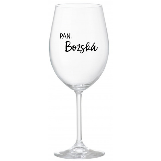 PANI BOŽSKÁ - priehľadný pohár na víno 350 ml