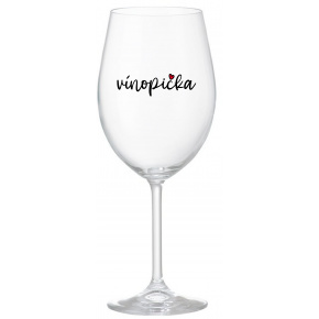 VÍNOPIČKA - priehľadný pohár na víno 350 ml