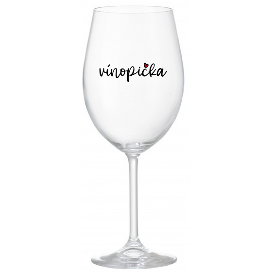 VÍNOPIČKA - priehľadný pohár na víno 350 ml