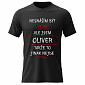 Pánské bavlněné tričko s potiskem - NESNÁŠÍM BÝT SEXY, ALE JSEM OLIVER  - černé