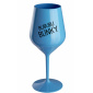 BUBUBUBLINKY - modrý nerozbitný pohár na víno 470 ml