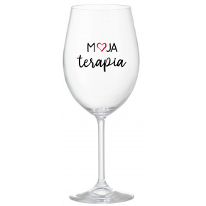 MOJA TERAPIA - priehľadný pohár na víno 350 ml