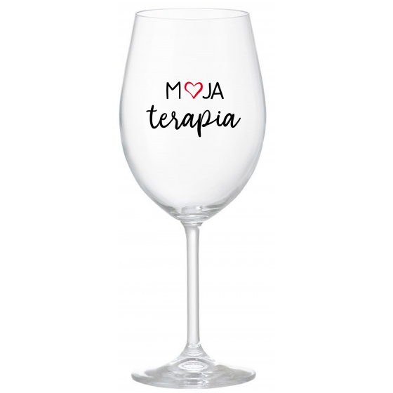 MOJA TERAPIA - priehľadný pohár na víno 350 ml