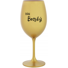 PÁN BOŽSKÝ - zlatý pohár na víno 350 ml