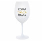 DEDKOVA TEKUTÁ TERAPIA - biely pohár na víno 350 ml