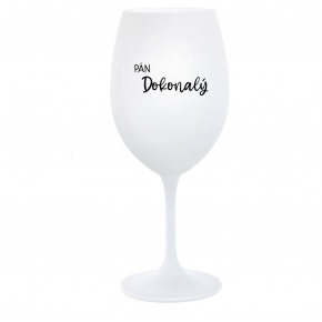 PÁN DOKONALÝ - biely pohár na víno 350 ml