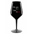 NIE SOM ONLINE SOM ONWINE - čierny nerozbitný pohár na víno 470 ml