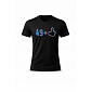 Pánské bavlněné tričko s potiskem - 49+1 - černé
