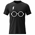 Dámské bavlněné tričko s potiskem - HARRY POTTER - černé