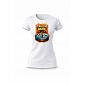 Dámské bavlněné tričko s potiskem - STRÁŽKYNĚ GAUČE - bílé