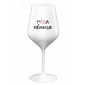 MOJA ODMENA - biely nerozbitný pohár na víno 470 ml