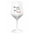 NIE SOM ONLINE SOM ONWINE - biely nerozbitný pohár na víno 470 ml