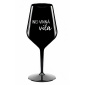(NE)VINNÁ VÍLA - čierny nerozbitný pohár na víno 470 ml