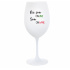 NIE SOM ONLINE SOM ONWINE - biely pohár na víno 350 ml