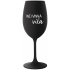 (NE)VINNÁ VÍLA - čierny pohár na víno 350 ml
