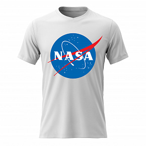 Pánské bavlněné tričko s potiskem - NASA - bílé