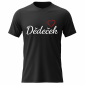 Pánské bavlněné tričko s potiskem - DĚDEČEK - černé