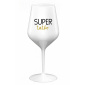 SUPER TÁTA - biely nerozbitný pohár na víno 470 ml