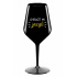 CHRASTÍ MI JAZYK - čierny nerozbitný pohár na víno 470 ml