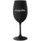 VÍNOPIČKA - čierny pohár na víno 350 ml
