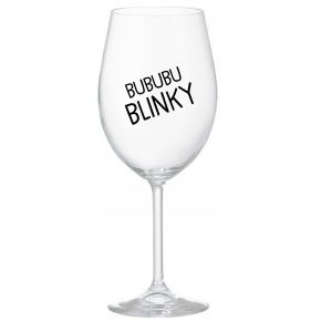 BUBUBUBLINKY - priehľadný pohár na víno 350 ml