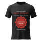 Pánské bavlněné tričko s potiskem - JSEM ZADANÝ - černé