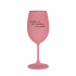 PROTOŽE BÝT FARMÁŘKA NENÍ PRDEL - růžová sklenice na víno 350 ml