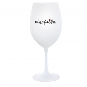 VÍNOPIČKA - biely pohár na víno 350 ml