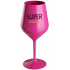 SUPER MÁMA - růžový nerozbitný pohár na víno 470 ml