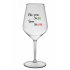 NIE SOM ONLINE SOM ONWINE - priehľadný nerozbitný pohár na víno 470 ml